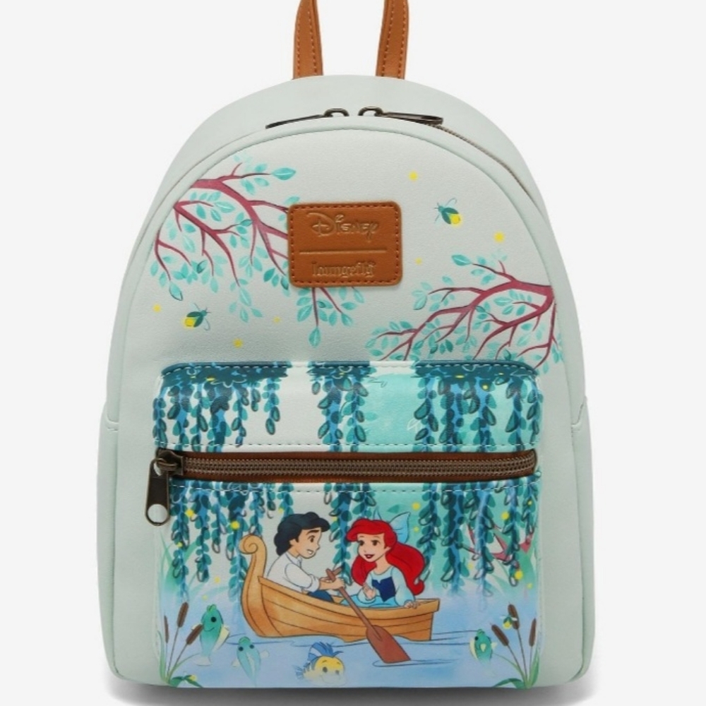🎉❗️SALE❗️🎉 Loungefly The Little Mermaid Boat Date Mini Backpack - Picture 2 of 7